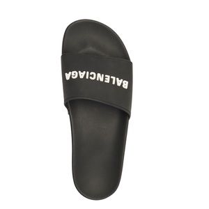 MEN'S POOL SLIDE SANDAL IN BLACK/WHITE
